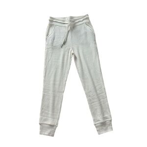 Knix White Waffle Knit Joggers